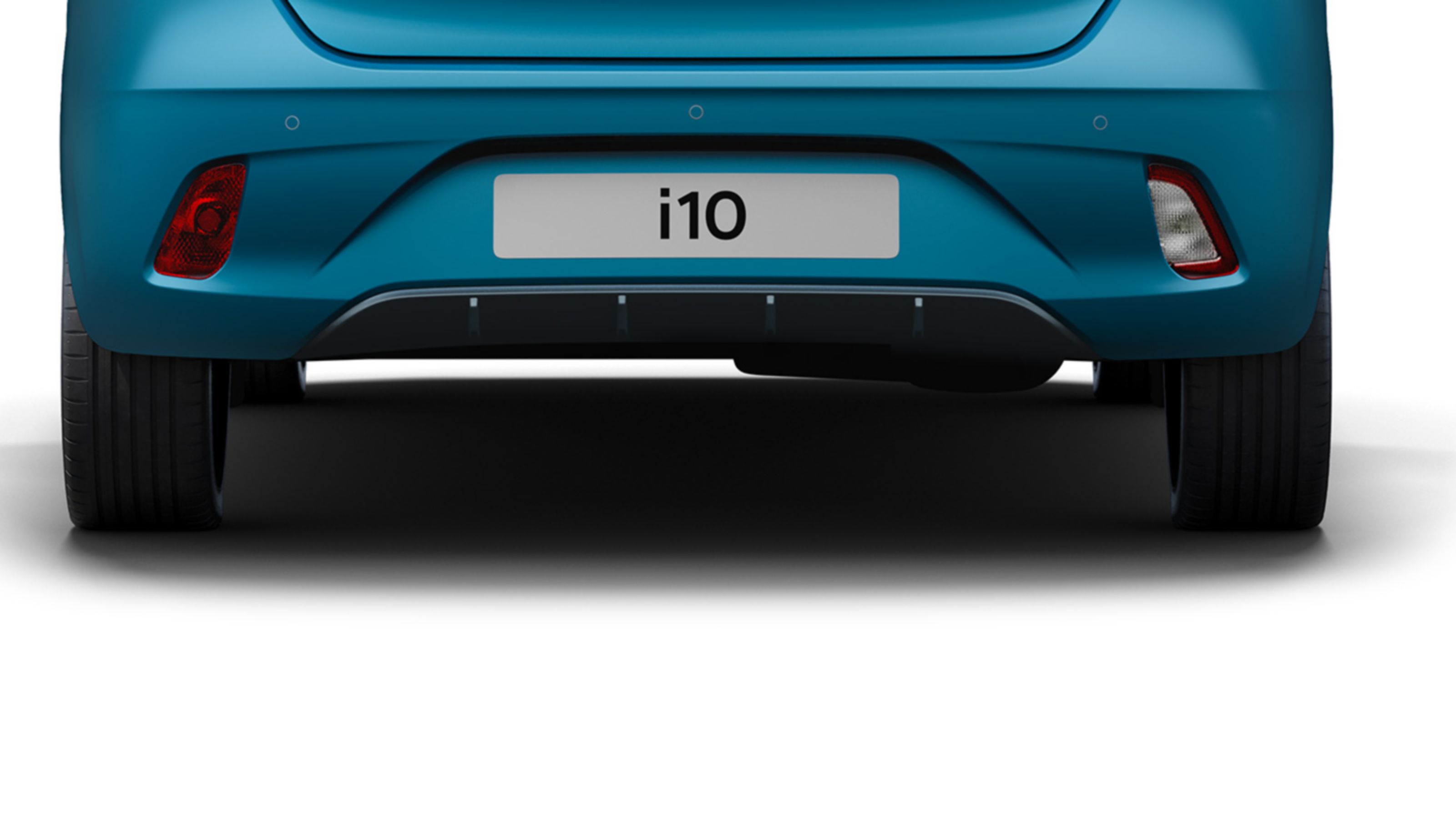 Hyundai i10 featuring a redesigned rear bumper.