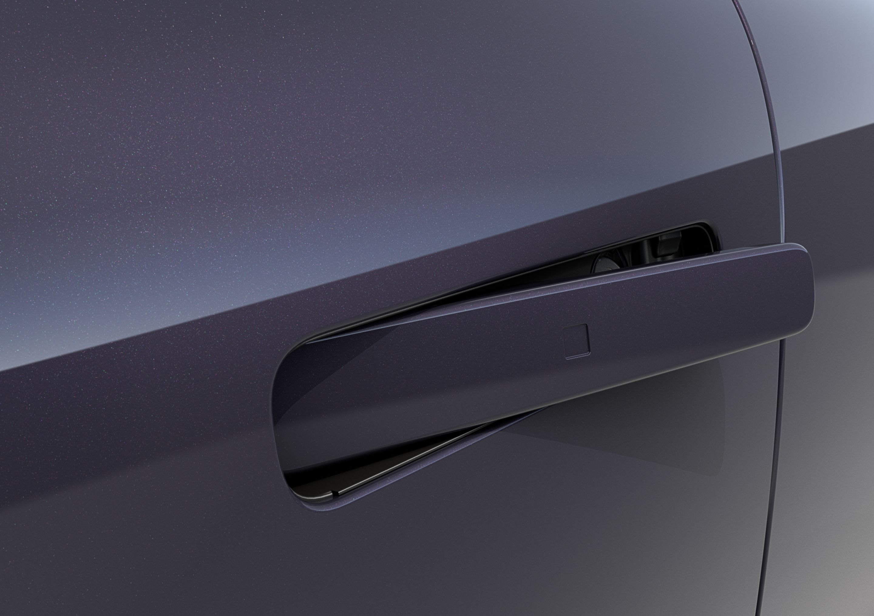 Auto flush door handles on the side of the Hyundai IONIQ 6 electric sedan.