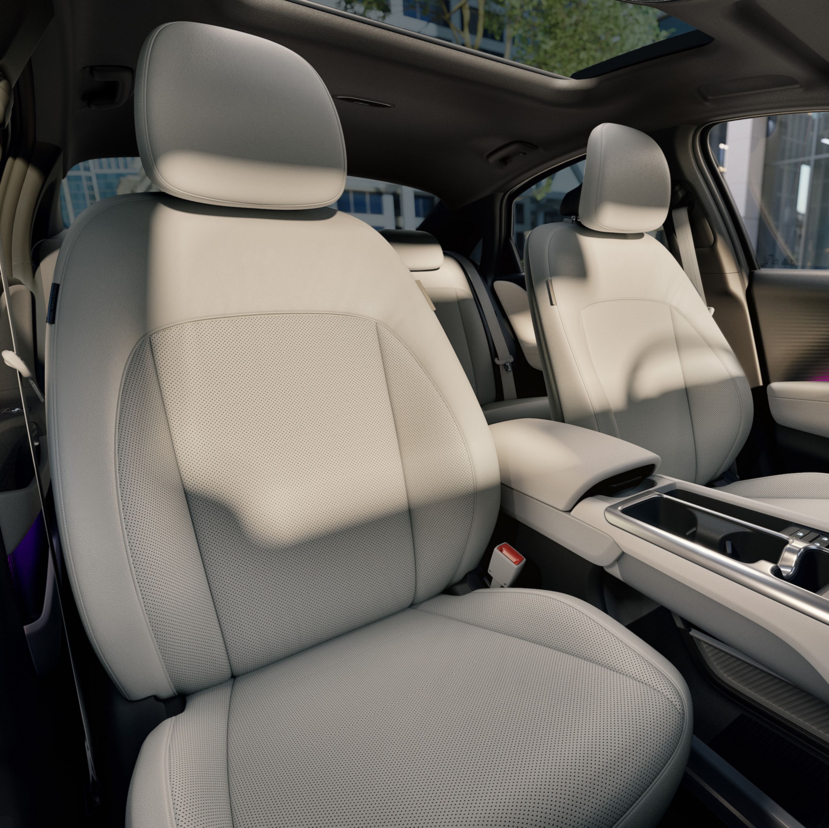  Premium Relaxation Seats inside the Hyundai IONIQ 6 electric sedan.