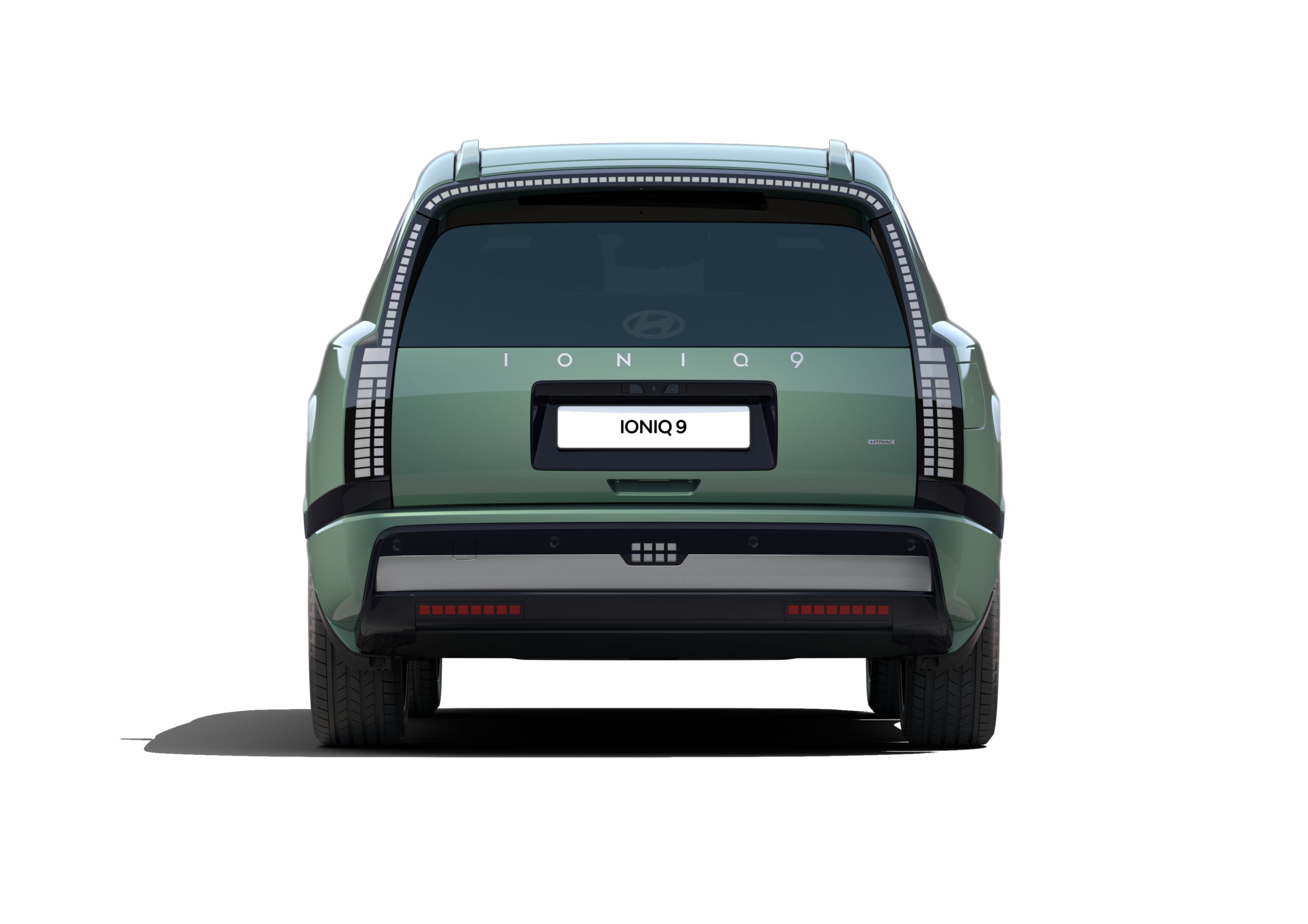 Rear view of Hyundai IONIQ 9 electric SUV.