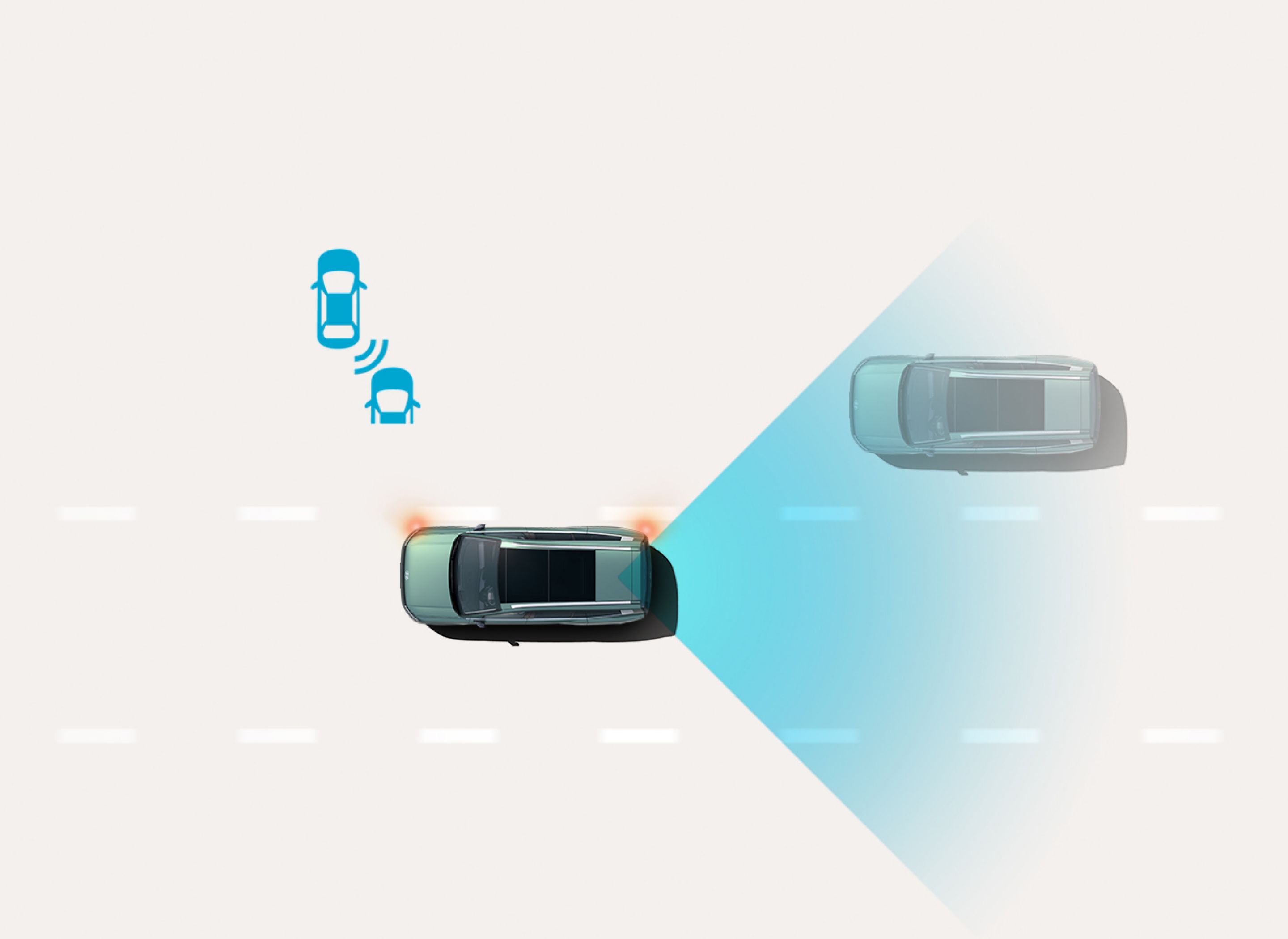 Blind-Spot Collision-Avoidance Assist: Hyundai IONIQ 9 detects vehicles in adjacent lanes and alerts before a lane change.