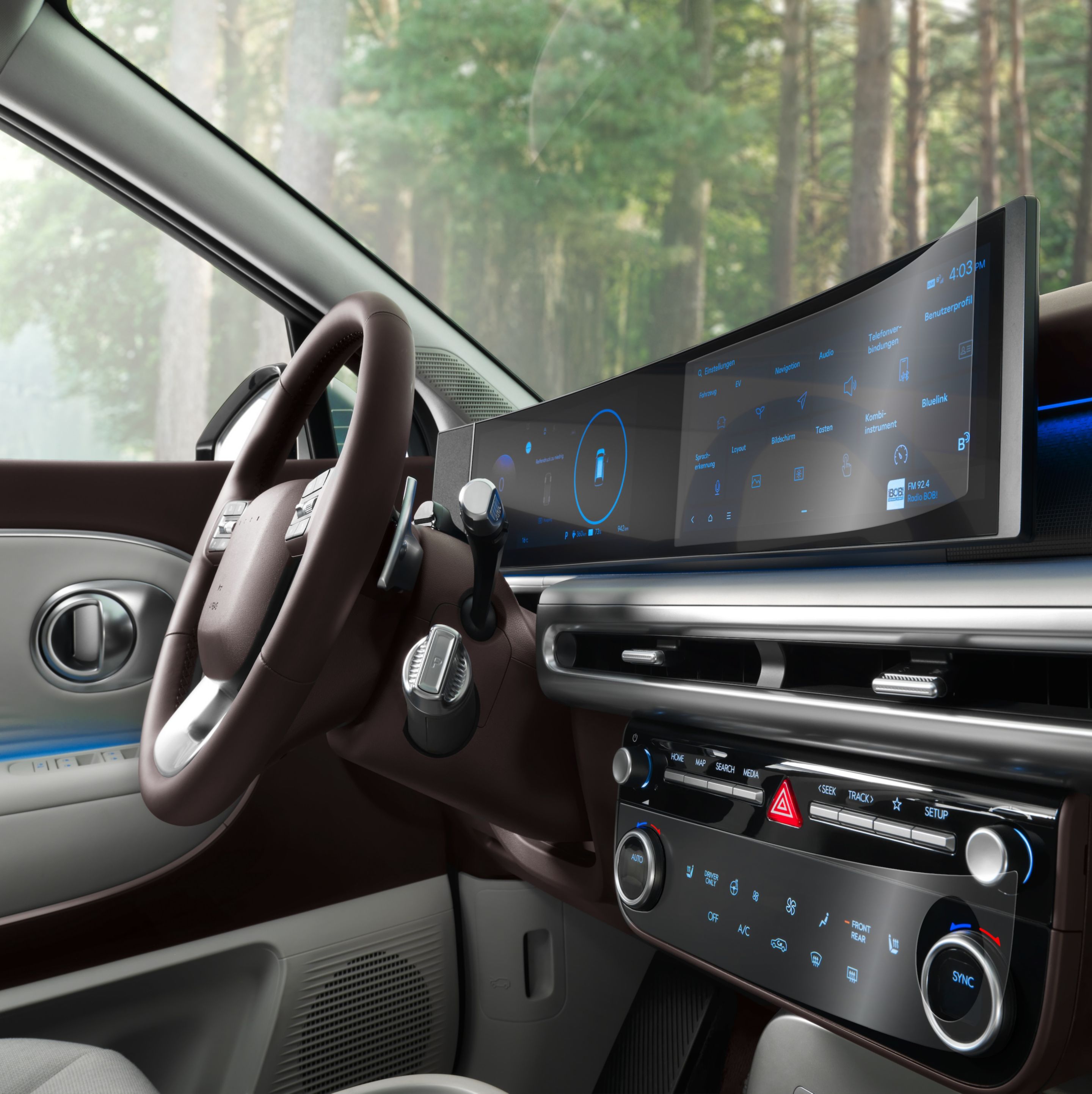 Hyundai IONIQ 9 Display protection film accessory.