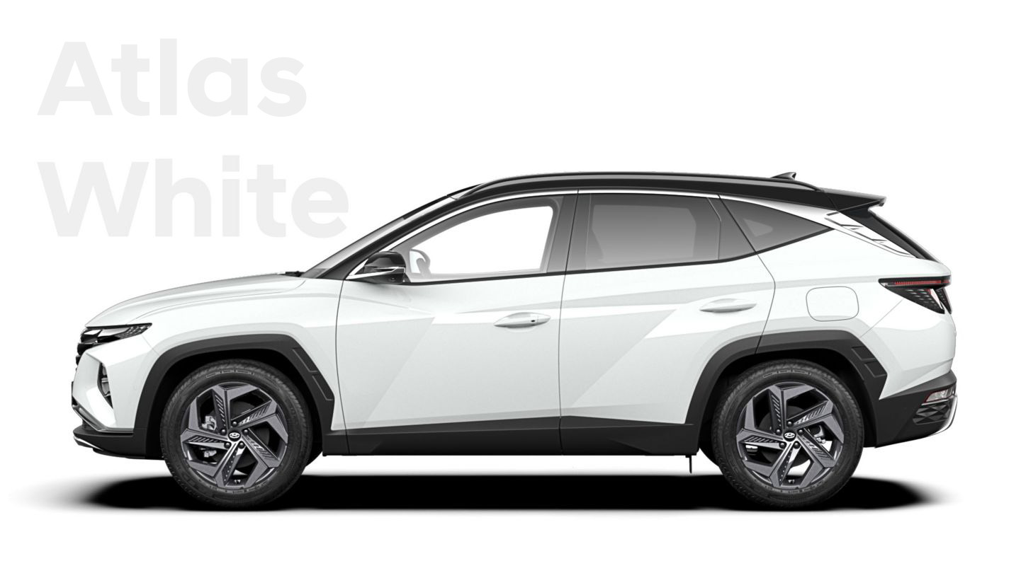 The different color options for the All-New Hyundai Tucson compact SUV: Polar White.