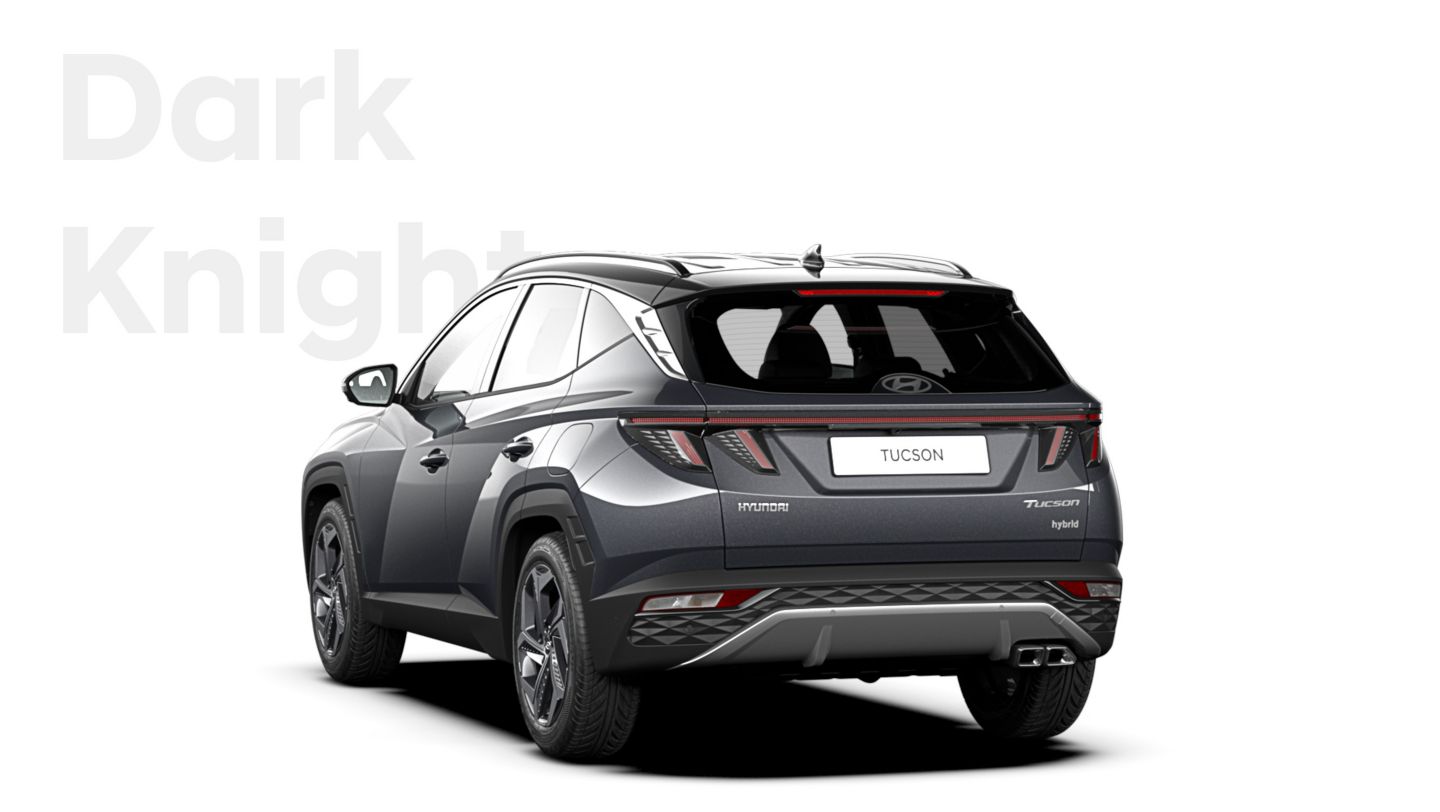 The different color options for the Tucson compact SUV: Dark Knight.